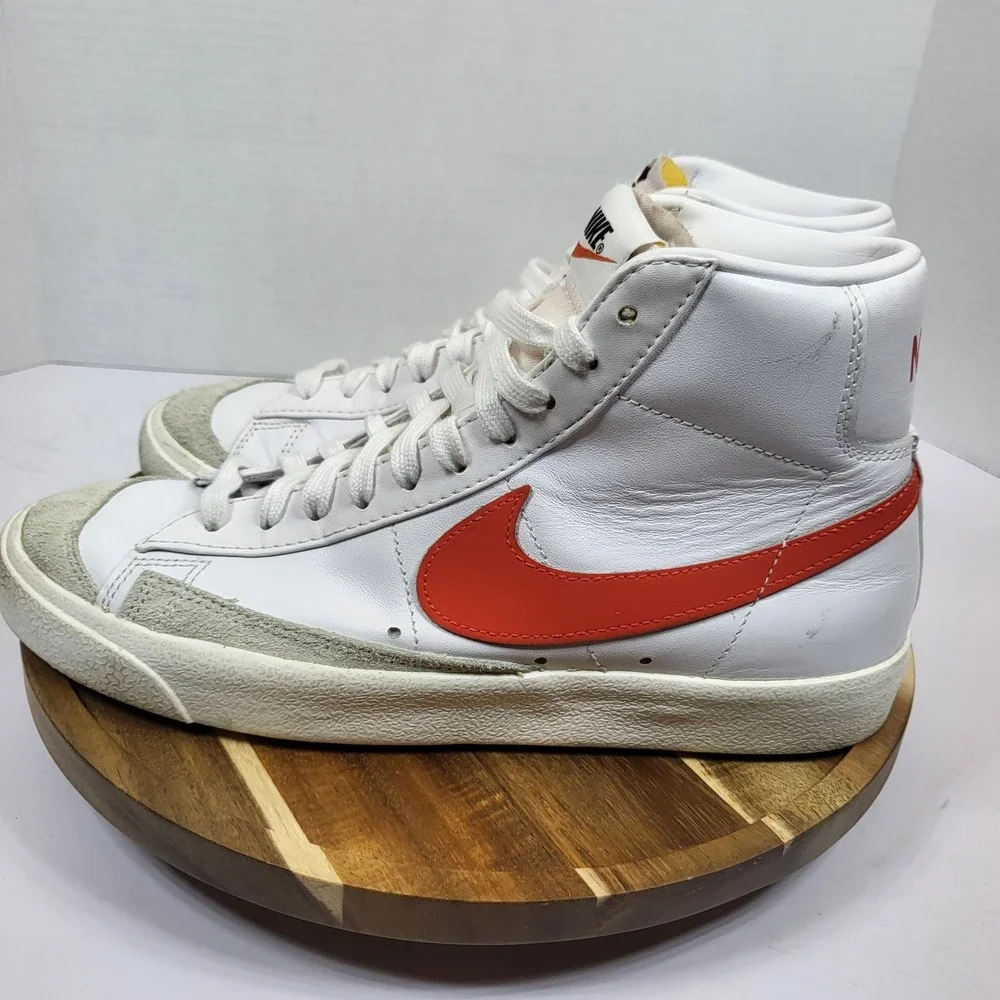 Nike Blazer Mid '77 Vintage Habanero Red White High Top Sneakers Women's Size 9